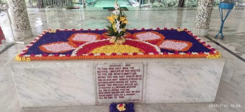 302 Samadhi Decorations at Sri Aurobindo Yoga Mandir Rourkela