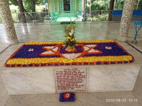 593 Samadhi Decorations at Sri Aurobindo Yoga Mandir Rourkela