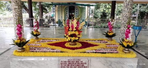 89 Samadhi Decorations at Sri Aurobindo Yoga Mandir Rourkela