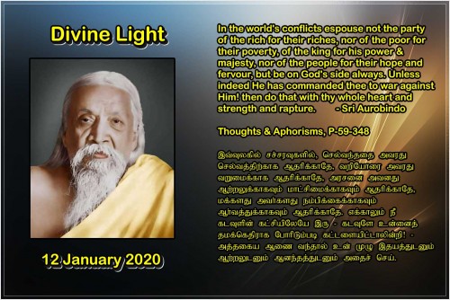 DIVINE LIGHT 12 JANUARY 2020