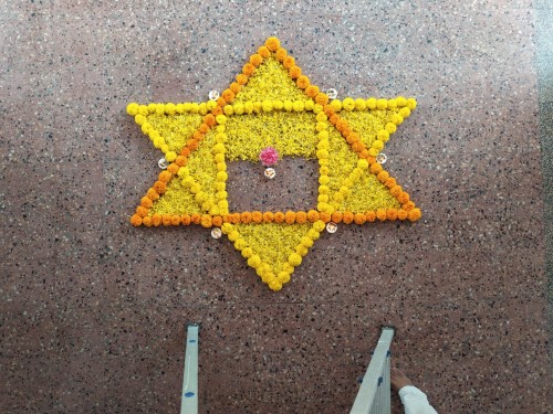 Decorations at Chettiar House on 4 April 2020