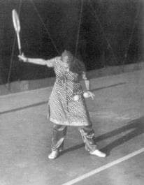 1 The Mother playing tennis