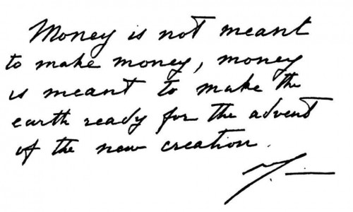 9 Words of The Mother in her handwriting