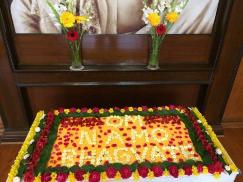 17 Flower Decorations at Sri Aurobindo Center Chandigarh