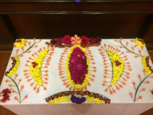 40 Flower Decorations at Sri Aurobindo Center Chandigarh
