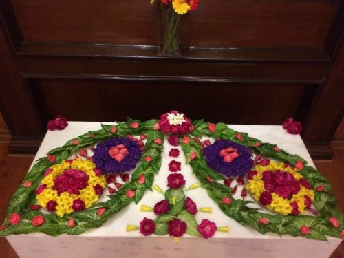 43 Flower Decorations at Sri Aurobindo Center Chandigarh
