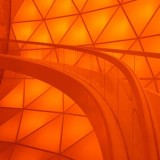 7Going-up-the-ramp-leading-to-the-Inner-Chamber-in-orange-light.