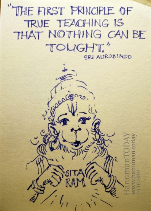 Hanumanji and Sri Aurobindo Sketches