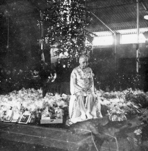 The Mother of Sri Aurobindo Ashram during Xmas Celebrations