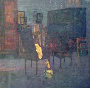 the studio of an artist