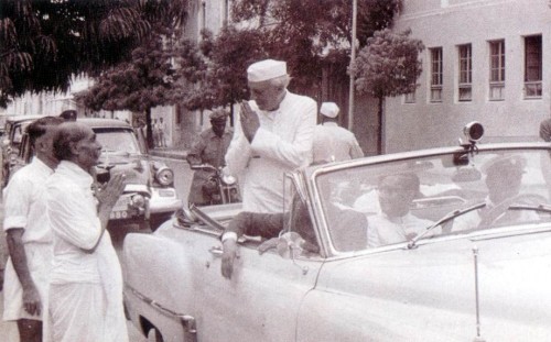 Jawaharlal Nehru with Nolini Kanta Gupta.