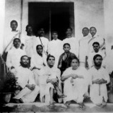 Top-left-to-right-Rajangam-Tirupati-Khitish-Nolini-Kanta-Gupta-Satyen-alias-Vindyeswari-Prasad-Kanailal-Ganguly-Bijoy-Kumar-Nag-Ambalal-Balakrishna-Purani-and-Nagaratnam.