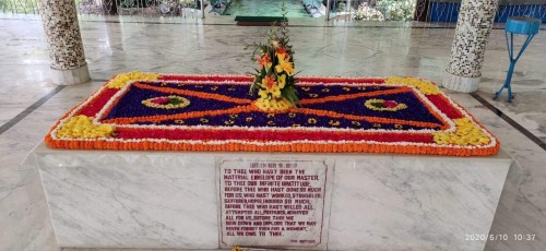 157 Samadhi Decorations at Sri Aurobindo Yoga Mandir Rourkela