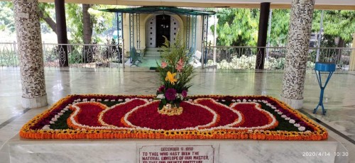 168 Samadhi Decorations at Sri Aurobindo Yoga Mandir Rourkela