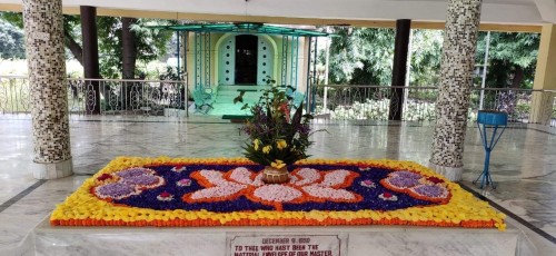 233 Samadhi Decorations at Sri Aurobindo Yoga Mandir Rourkela