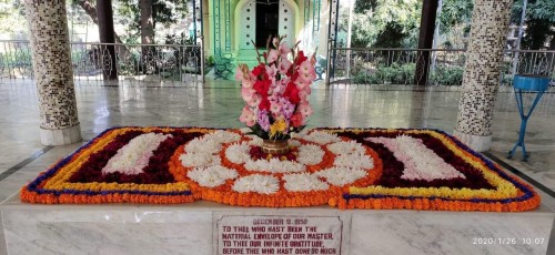 237 Samadhi Decorations at Sri Aurobindo Yoga Mandir Rourkela