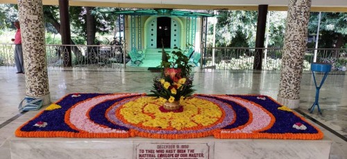 259 Samadhi Decorations at Sri Aurobindo Yoga Mandir Rourkela