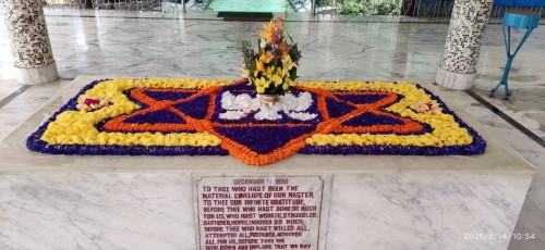 436 Samadhi Decorations at Sri Aurobindo Yoga Mandir Rourkela