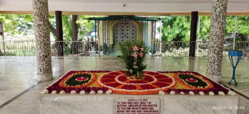 481 Samadhi Decorations at Sri Aurobindo Yoga Mandir Rourkela