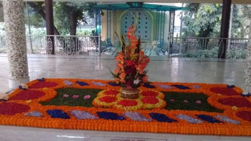 533 Samadhi Decorations at Sri Aurobindo Yoga Mandir Rourkela