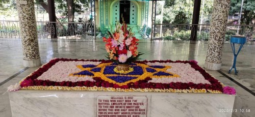 539 Samadhi Decorations at Sri Aurobindo Yoga Mandir Rourkela