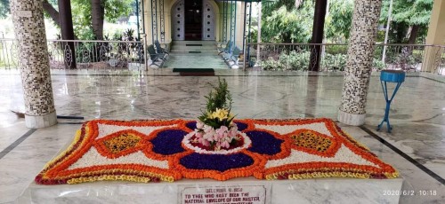 574 Samadhi Decorations at Sri Aurobindo Yoga Mandir Rourkela