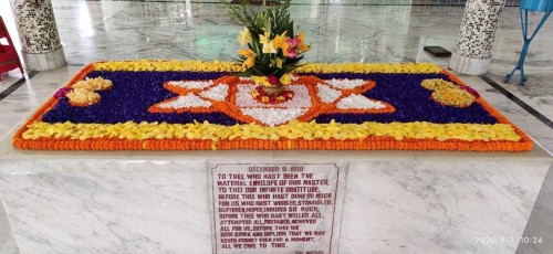 578 Samadhi Decorations at Sri Aurobindo Yoga Mandir Rourkela