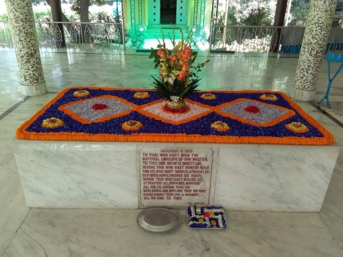 605 Samadhi Decorations at Sri Aurobindo Yoga Mandir Rourkela