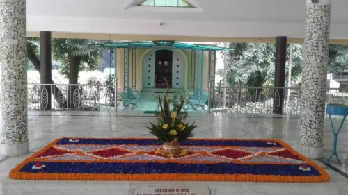 607 Samadhi Decorations at Sri Aurobindo Yoga Mandir Rourkela