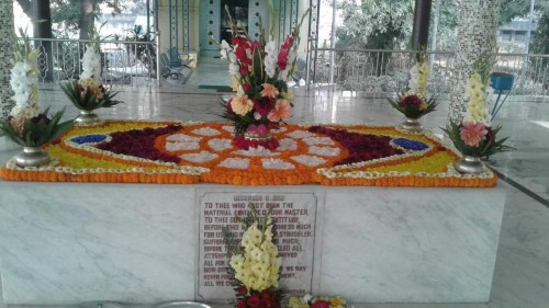 619 Samadhi Decorations at Sri Aurobindo Yoga Mandir Rourkela