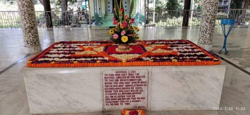 629 Samadhi Decorations at Sri Aurobindo Yoga Mandir Rourkela