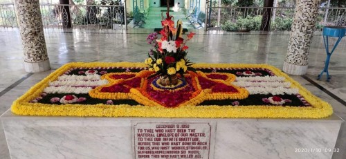 659 Samadhi Decorations at Sri Aurobindo Yoga Mandir Rourkela