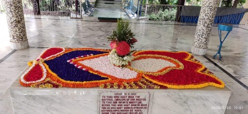 694 Samadhi Decorations at Sri Aurobindo Yoga Mandir Rourkela