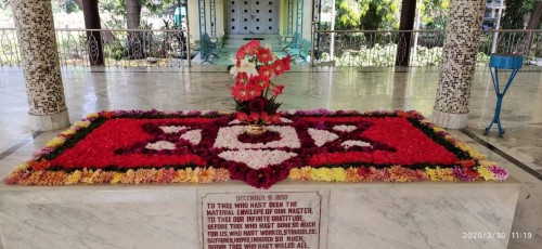 702 Samadhi Decorations at Sri Aurobindo Yoga Mandir Rourkela