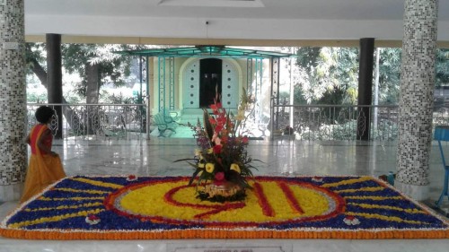 718 Samadhi Decorations at Sri Aurobindo Yoga Mandir Rourkela