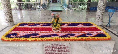 94 Samadhi Decorations at Sri Aurobindo Yoga Mandir Rourkela