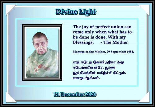 DIVINE LIGHT 11 DECEMBER 2020