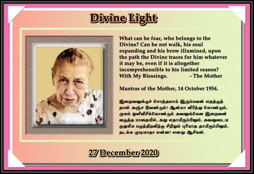 DIVINE LIGHT 27 DECEMBER 2020