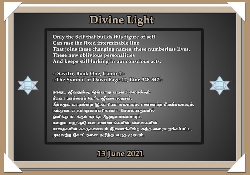 DIVINE LIGHT 13 JUNE 2021