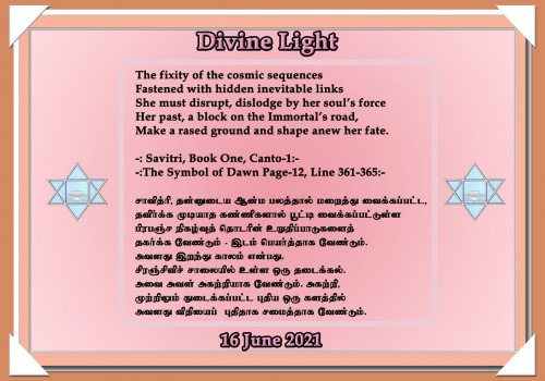 DIVINE LIGHT 16 JUNE 2021